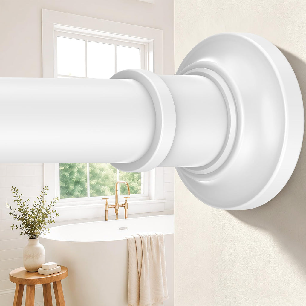 Black Long Curtain Rod Tension Shower Curtain Rods 30 to 120 inch