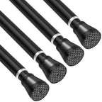 AIZESI Shower Curtain Rod 43 to 73 Inch Spring Tension Rods No Drill, White