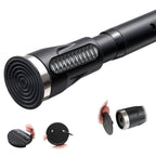 Tension Curtain Rod, 42 to 100 inch Adjustable Heavy Duty black shower curtain rod for bathroom Closet Windows