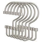 Amazer Gold Shower Curtain Hooks, 12PCS Minimalist Simple Double Shower Curtain Rings, Rust-Resistant Metal Shower Hooks Shower Curtain Hangers, Shower Rings for Bathroom Shower Rods Curtains
