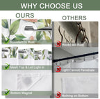No Hook Shower Curtain and Liner Set, Sage Green Eucalyptus 71x74