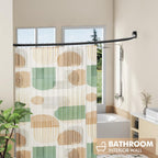 Curved Shower Curtain Rod for Bathroom, 40-72 Inches Adjustable Shower Rod