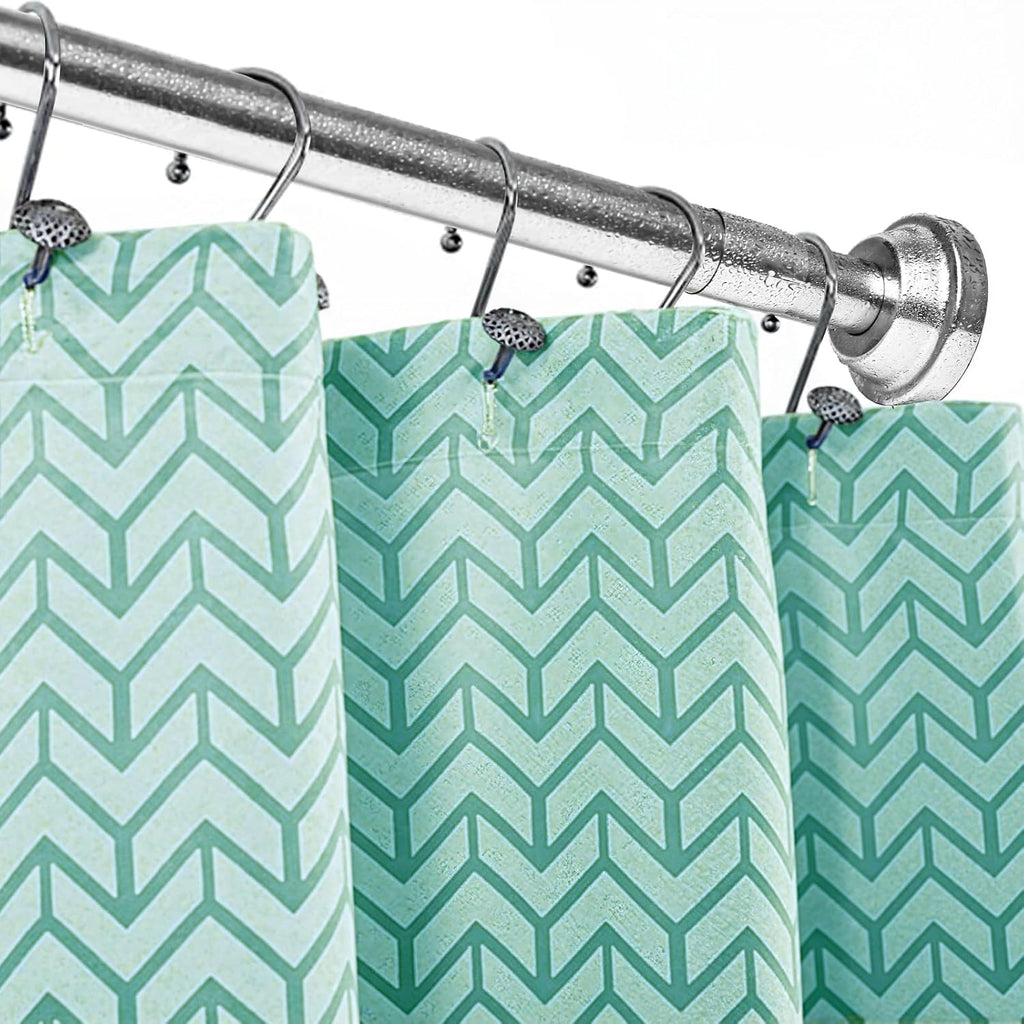 Umimile Shower Curtain Rod, 1 Inch Adjustable Spring Tension Curtain Rod
