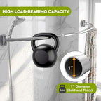 Curved Shower Curtain Rod， Adjustable 33-78 Inches Silver All Stainless Steel Curved Shower Rod， Shower Curtain Rod for Extra Shower Space for Bathroom, Bathtub, Stall, No Rust, Need to Drill