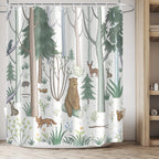 AWERT Blue Marble Shower Curtain - Waterproof for Bathroom Decor, Printed Washable With Hooks, 72x72 Inch