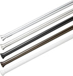 Amazon Basics No Drilling Spring Tension Curtain Rod, Adjustable Length 54-90" Width, Classic Finial, Nickel