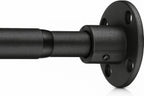 Heavy Duty Shower Rod - Industrial Shower Curtain Rod Wall Mounted for Bathroom,Closet,Room Divider,Outdoor Patio - 28 to 76"Adjustable Shower Pole - Matte Black