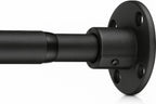 Heavy Duty Shower Rod - Industrial Shower Curtain Rod Wall Mounted for Bathroom,Closet,Room Divider,Outdoor Patio - 28 to 76"Adjustable Shower Pole - Matte Black