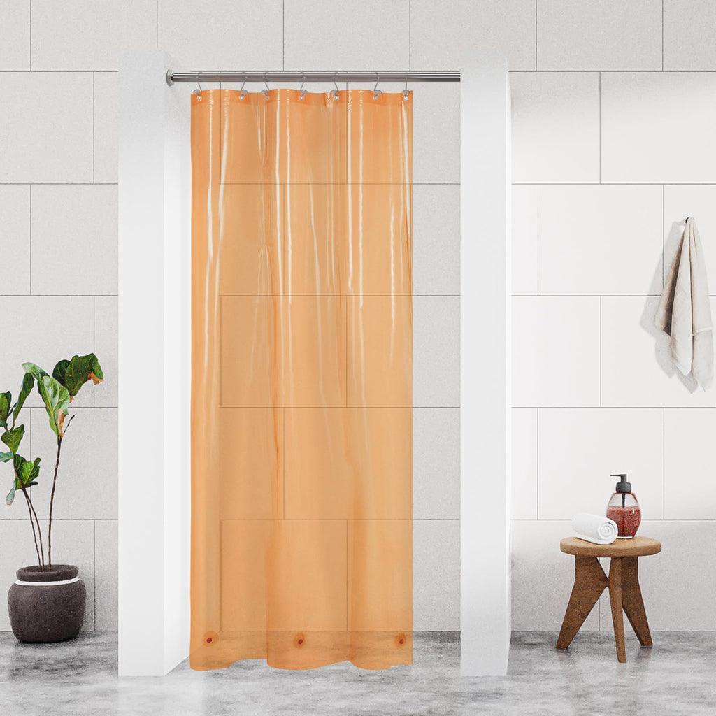 Barossa Design 48 inch Wide Stall Shower Curtain Liner with Magnets, Clear
