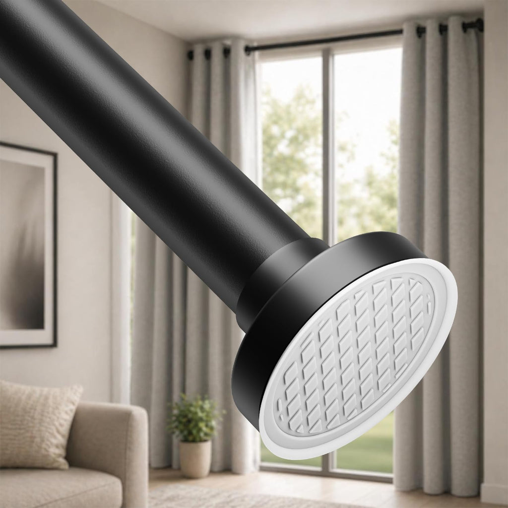 ALLZONE Tension Shower Curtain Rod, 29-84 In, Spring Loaded Curtain Rod
