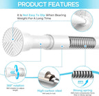 Spring Tension Curtain Rod 32-76 inch, White