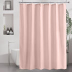 Amazer Ivory Shower Curtain Liner, Ivory Fabric Shower Liner, 2-in-1 Bathroom Shower Curtain and Liner, 12 Grommet Holes, Water Proof, Machine Washable, Hotel Quality, 72 x 72 Inches