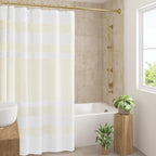 Madison Park Spa Waffle Shower Curtain for Bathroom, 72 x 72, Grey
