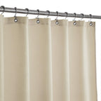 Barossa Design Narrow Stall Shower Curtain Waffle Weave 36x72, White