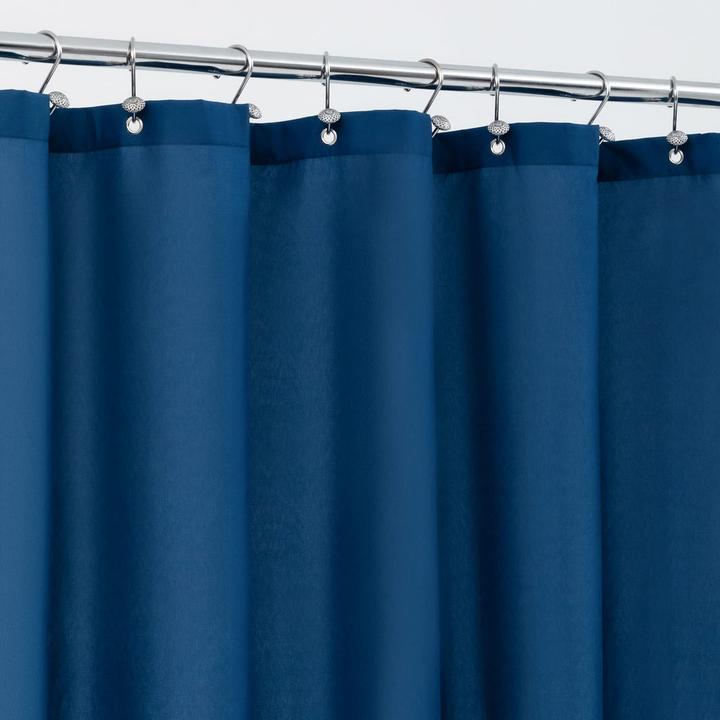 ALYVIA SPRING 72x96 Extra Long Waterproof Fabric Shower Curtain Liner White