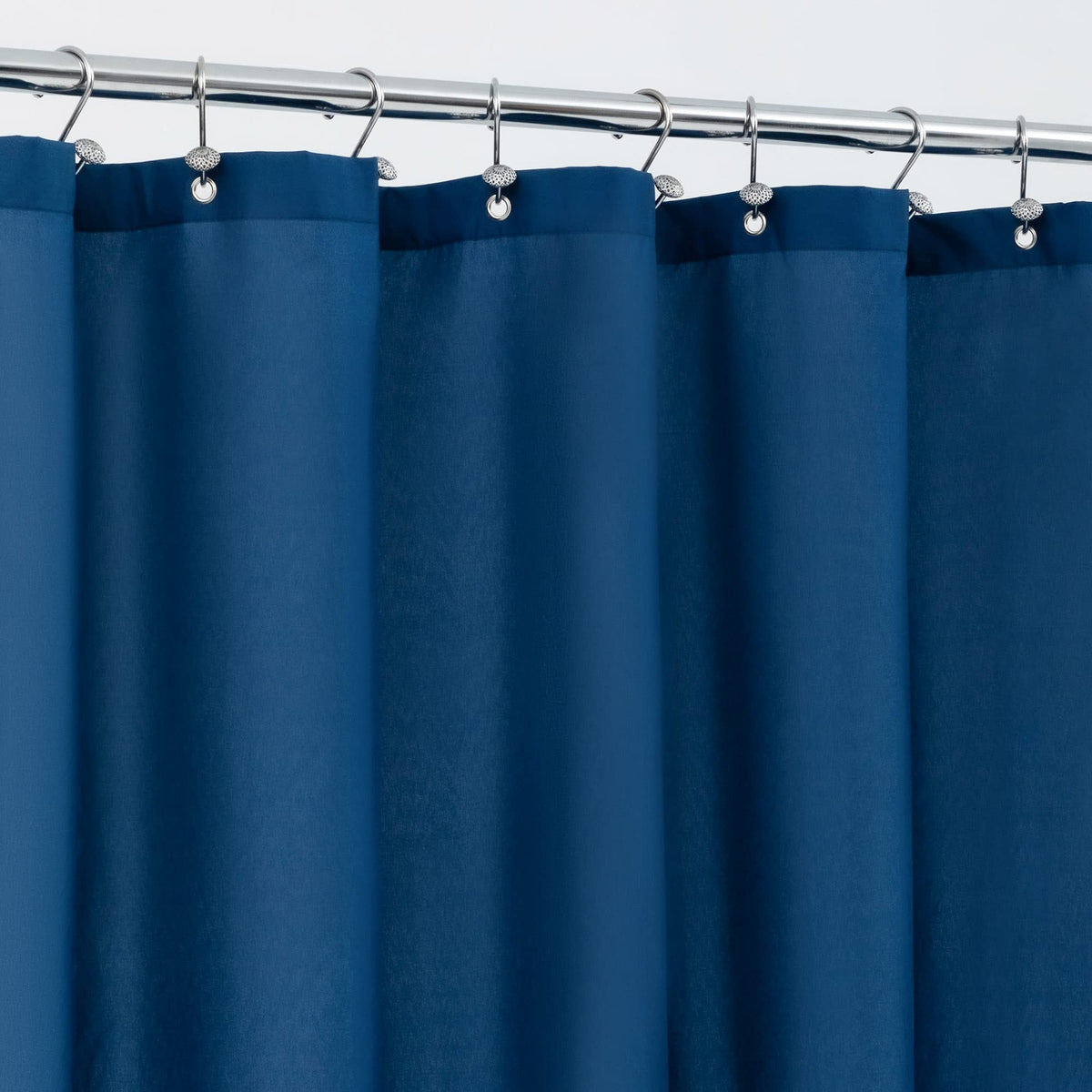 ALYVIA SPRING 72x96 Extra Long Waterproof Fabric Shower Curtain Liner White