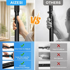 AIZESI 41-144 Inch Heavy Duty Tension Curtain Rod - No Drilling, Adjustable
