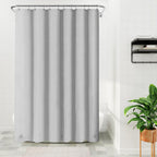 Barossa Design 48 inch Wide Stall Shower Curtain Liner with Magnets, Clear