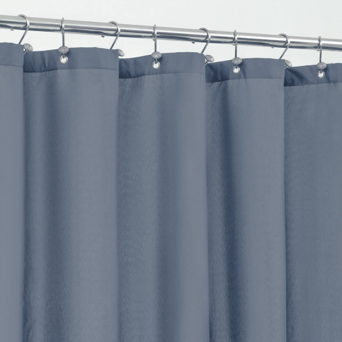 ALYVIA SPRING Waterproof Fabric Shower Curtain or Liner White, 72x72