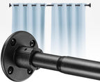 Shower Curtain Rods, 29-64inch Adjustable Shower Pole - Heavy Duty Shower Rods for Bathroom Matte Black (1 Pack)