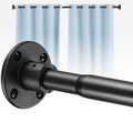 Shower Curtain Rods, 29-64inch Adjustable Shower Pole - Heavy Duty Shower Rods for Bathroom Matte Black (1 Pack)