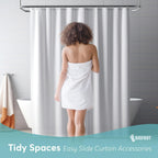 BigFoot Shower Curtain Hooks, Stainless Steel, Rust-Resistant, Easy Install