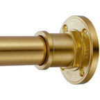 BRIOFOX Industrial Shower Curtain Rod - 2-in-1 Design Tension Curtain Rod - Never Rust Non-Slip 43 to 72 Inch 304 Stainless Steel, Brushed Nickel Window Curtain Rod
