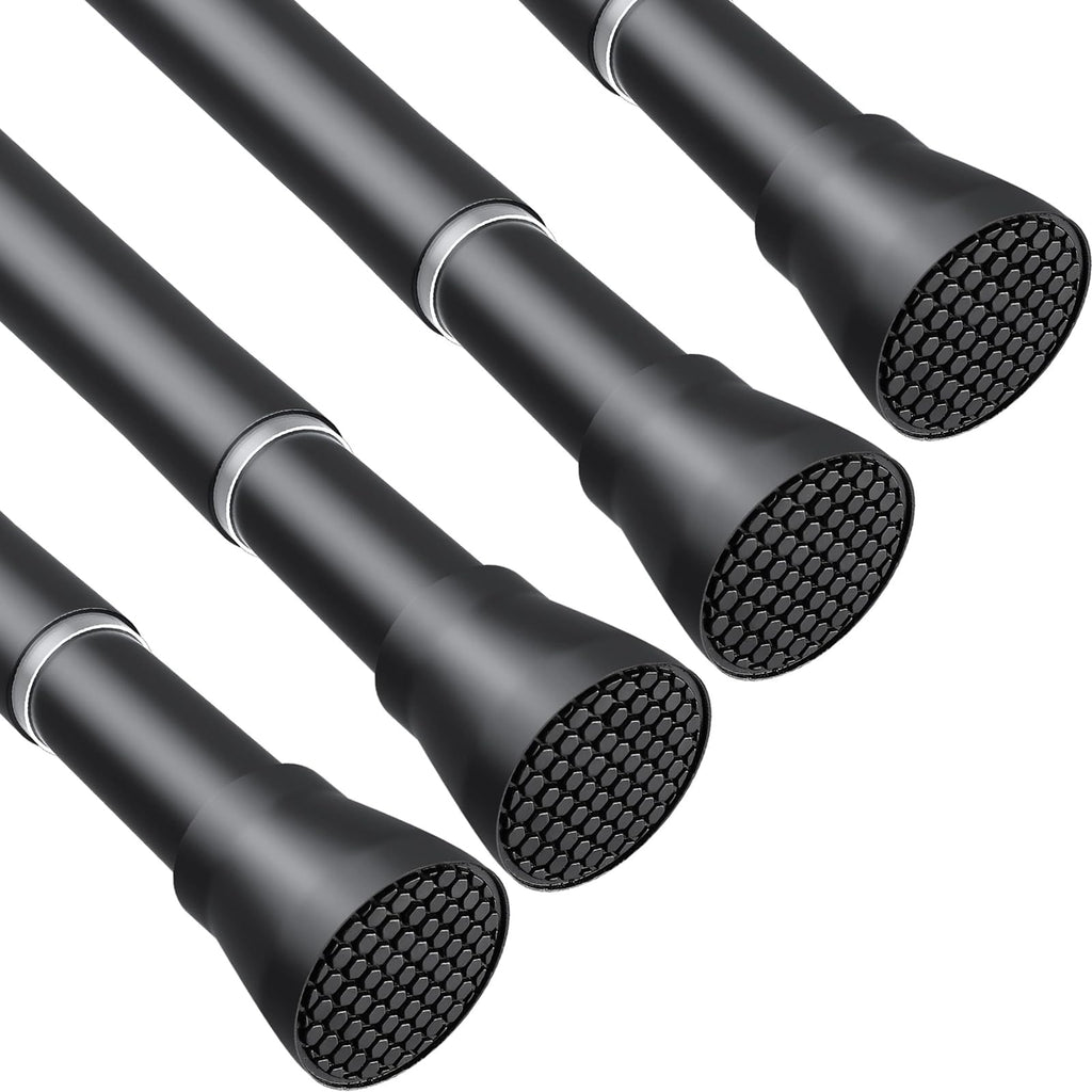 Tension Curtain Rod Black Tension Rod 28 To 48 Inch Spring Curtain Rods