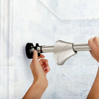 Moen Curved Tension Shower Curtain Rod 57–60 in., CSR2172BN