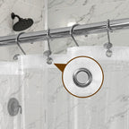 Barossa Design Oeko-tex Certified Shower Curtain Liner Standard Size, Clear