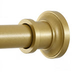 BRIOFOX Bronze Tension Curtain Rod 24 to 78 Inch(2-6.5ft) - Spring Tension Shower Curtain Rod, No Drilling Oil Rubbed Bronze Tension Rod for Curtains Windows