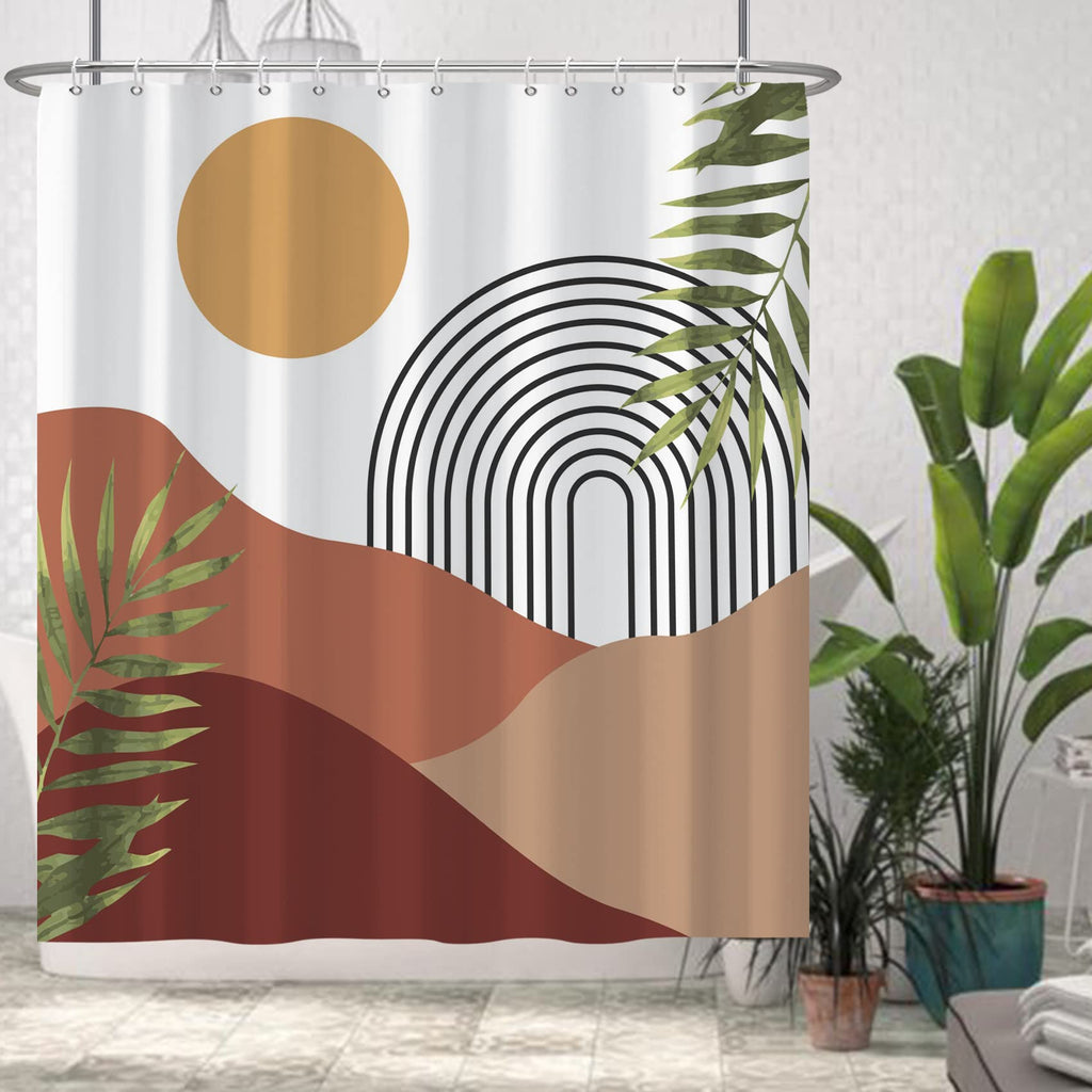 AWERT Blue Marble Shower Curtain - Waterproof for Bathroom Decor, Printed Washable With Hooks, 72x72 Inch