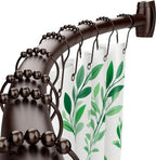 Curved Shower Curtain Rod for Bathroom, 40-72 Inches Adjustable Shower Rod