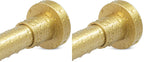 YNL Gold Shower Curtain Rod 32-80 Inch(2.7-6.6ft), Non Slip, Never Rust, No Drill Stainless Steel Spring Tension Shower Rod, Adjustable Tension Rod for Bathroom