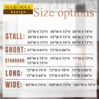 Barossa Design 48 inch Wide Stall Shower Curtain Liner with Magnets, Clear