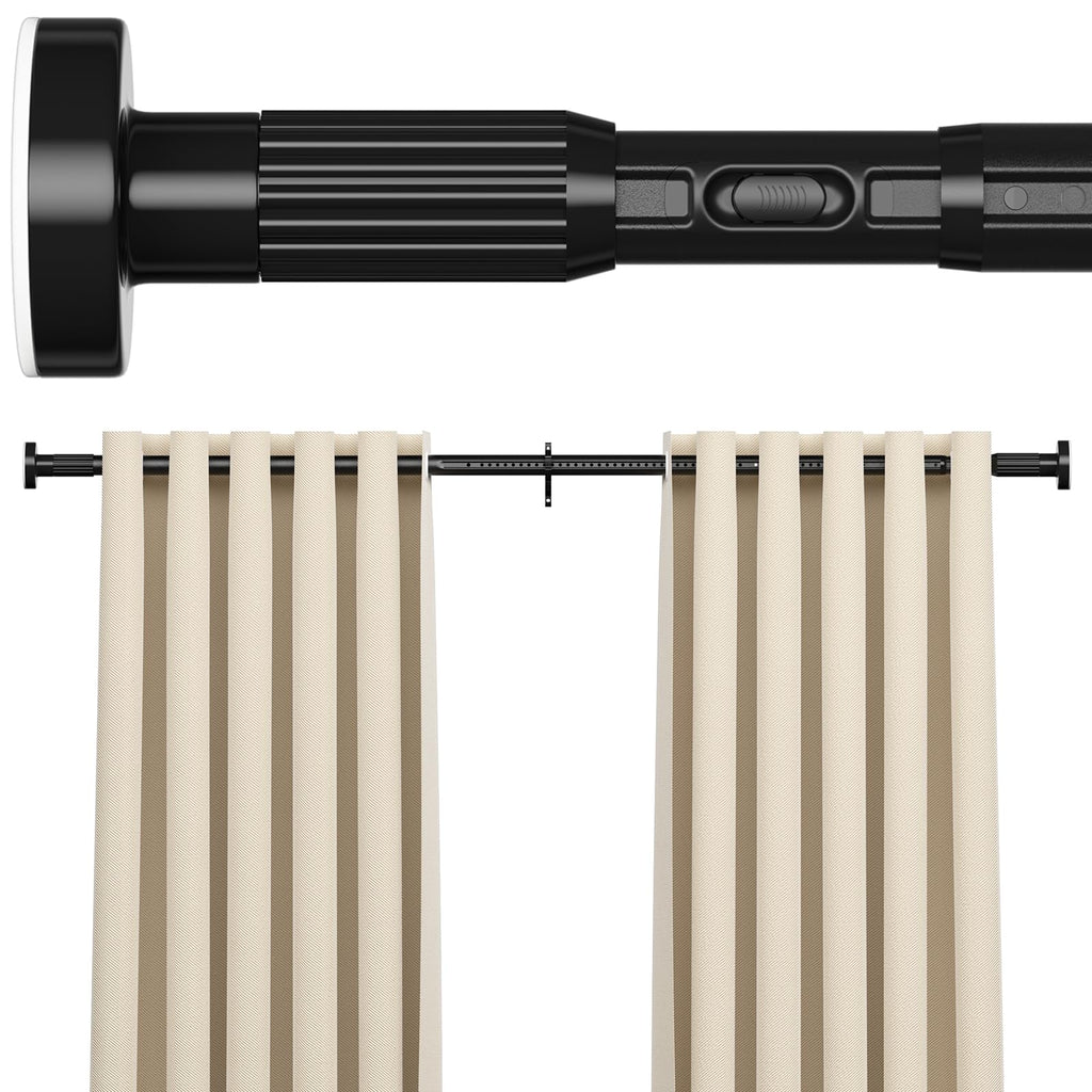 AIZESI 41-144 Inch Heavy Duty Tension Curtain Rod - No Drilling, Adjustable