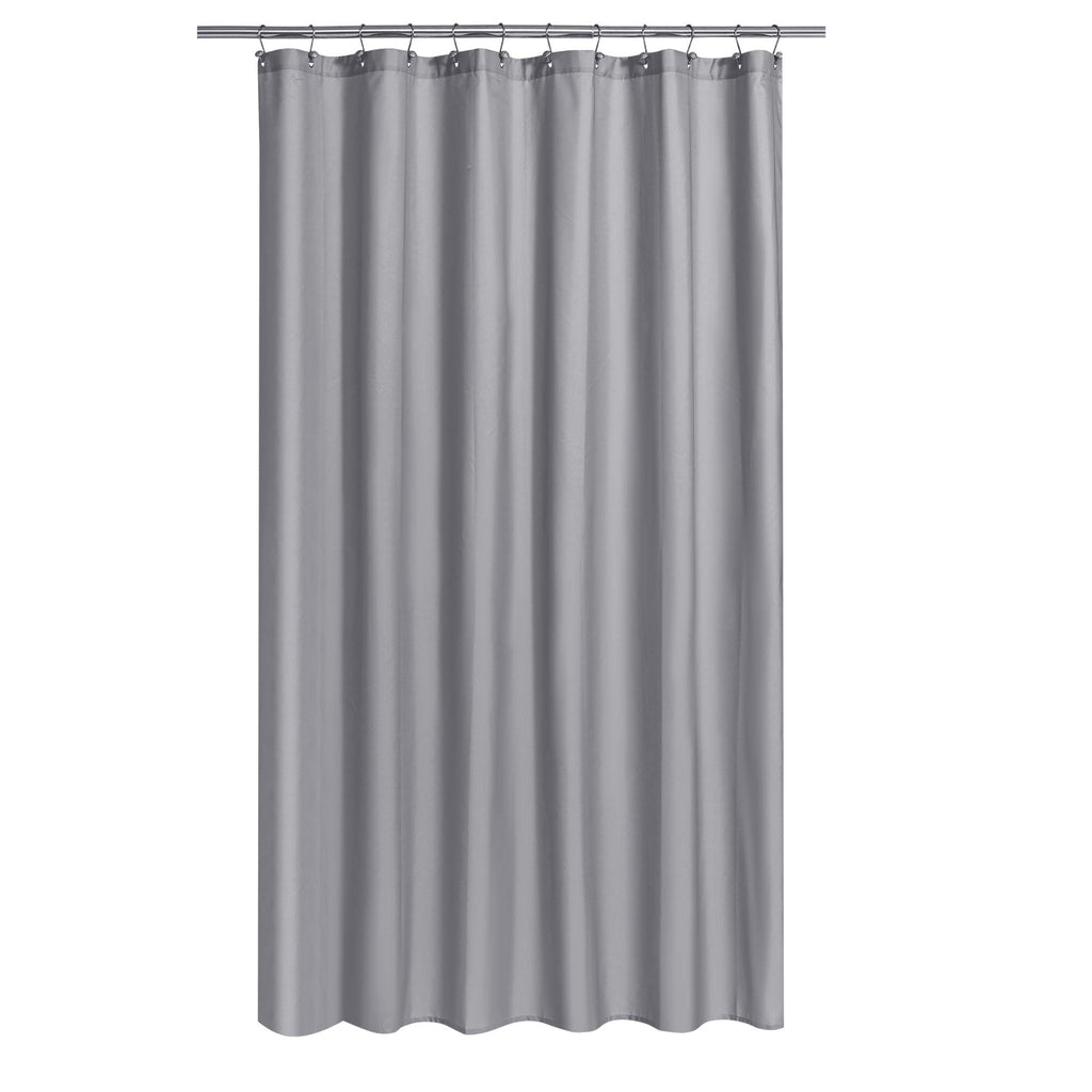 N&Y HOME Fabric Small Stall Shower Curtain Liner Extra Long 36x84, White