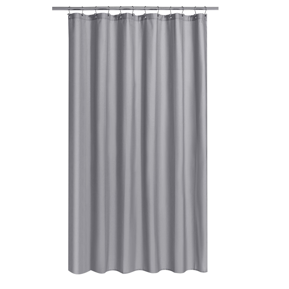 N&Y HOME Fabric Small Stall Shower Curtain Liner Extra Long 36x84, White