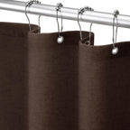 Linen Shower Curtain Beige Boho Cream Natural Cloth 72" W x 72" L