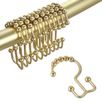 TOPROD Shower Curtain Hooks Rings Shower Curtain Hangers for Bathroom Hooks