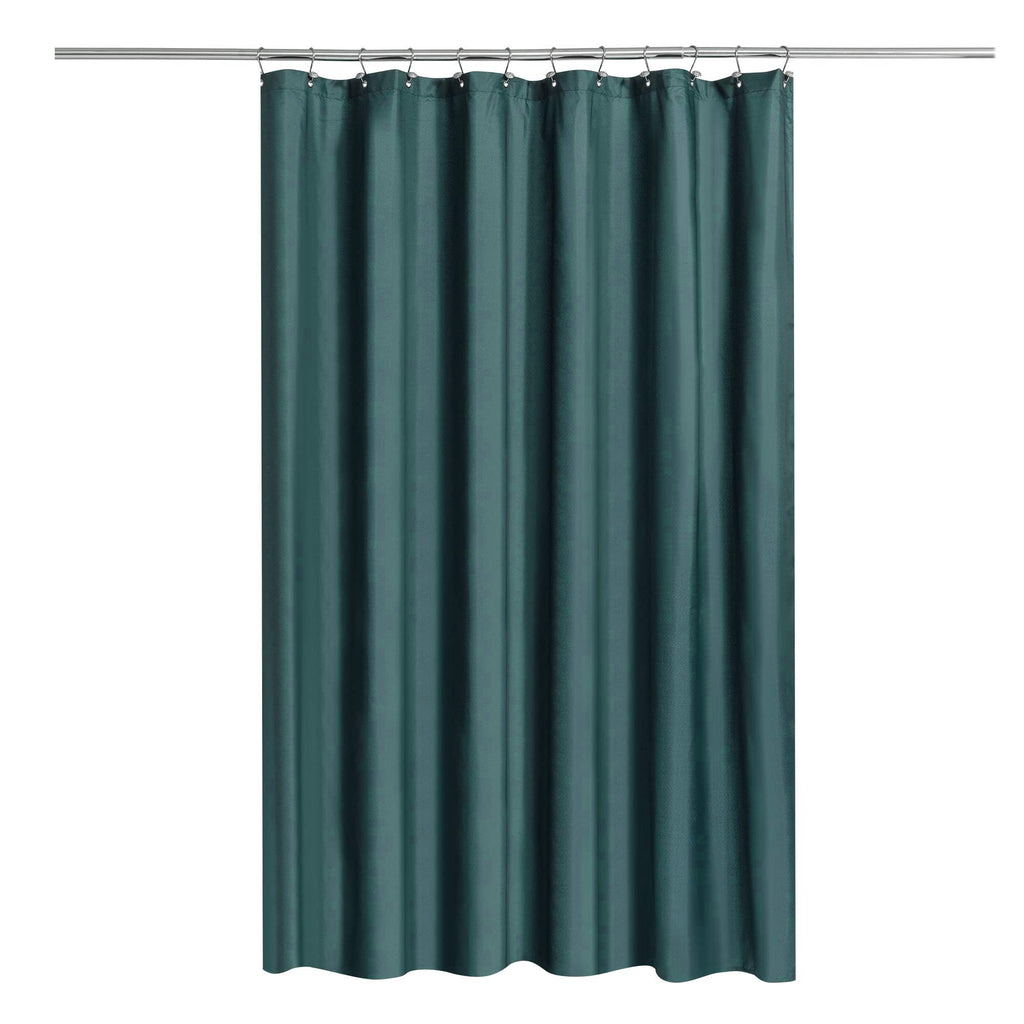 N&Y HOME Fabric Small Stall Shower Curtain Liner Extra Long 36x84, White