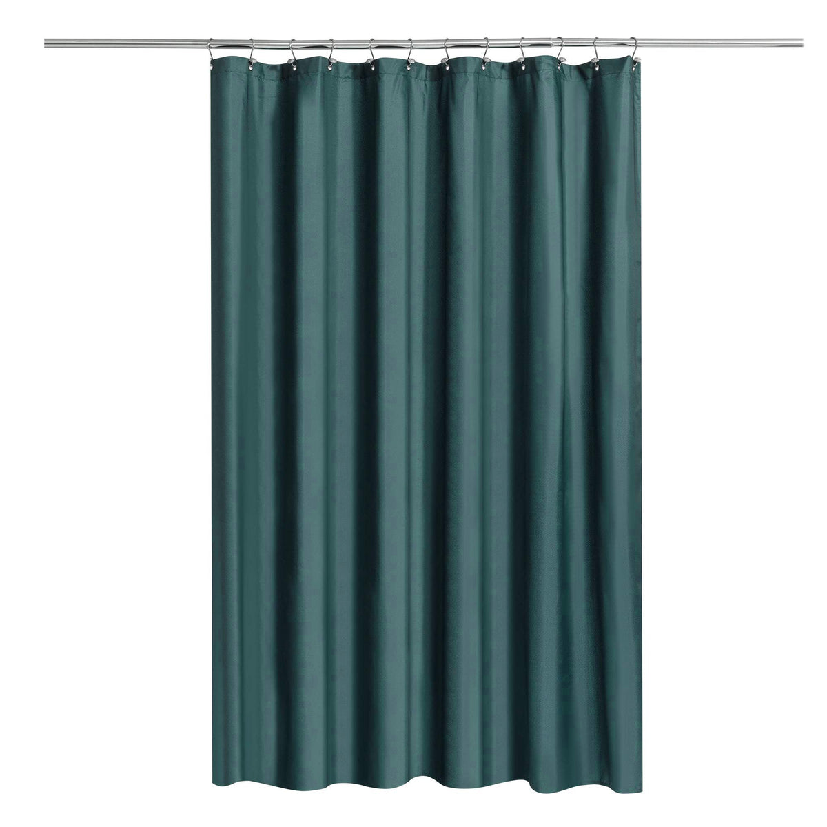 N&Y HOME Fabric Small Stall Shower Curtain Liner Extra Long 36x84, White
