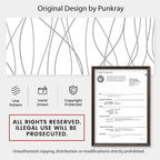 Striped Shower Curtain for Bathroom, Grey White, 72" W x 72" L
