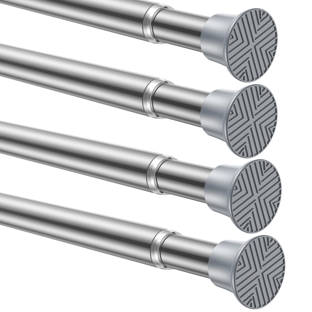 Spring Tension Curtain Rod 32-76 inch, White
