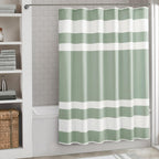 Madison Park Spa Waffle Shower Curtain for Bathroom, 72 x 72, Grey