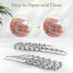 Amazer Shower Curtain Hooks, Decorative Shower Curtain Hooks Rust Proof Stainless Steel Shower Curtain Hooks, Shower Hooks for Shower Curtain Bathroom 12PCS, Polished Chrome