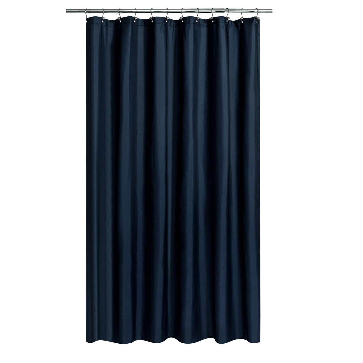 N&Y HOME Fabric Small Stall Shower Curtain Liner Extra Long 36x84, White