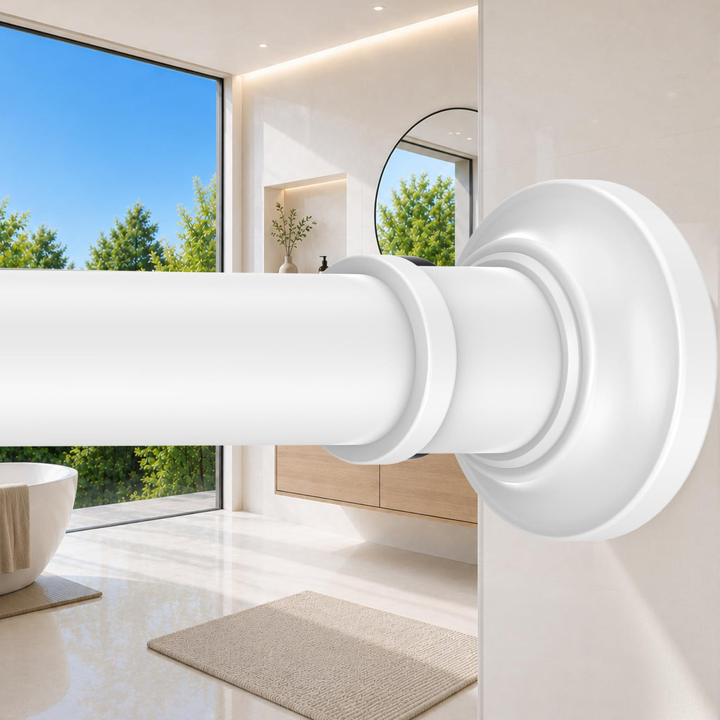 Outdoor Tension Rods No Drilling Long Shower Curtain Rod 30-120 Inch