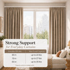 ALLZONE Tension Shower Curtain Rod, 29-84 In, Spring Loaded Curtain Rod
