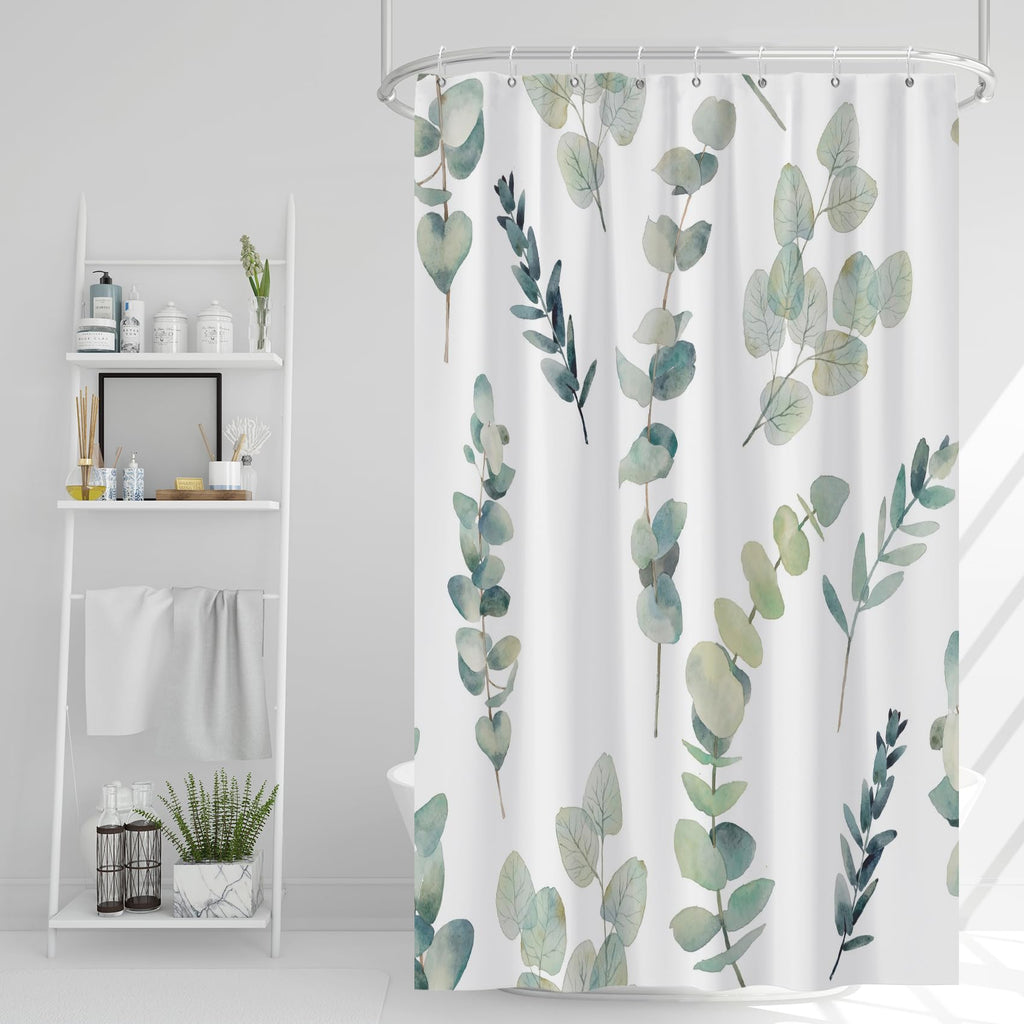 AWERT Blue Marble Shower Curtain - Waterproof for Bathroom Decor, Printed Washable With Hooks, 72x72 Inch